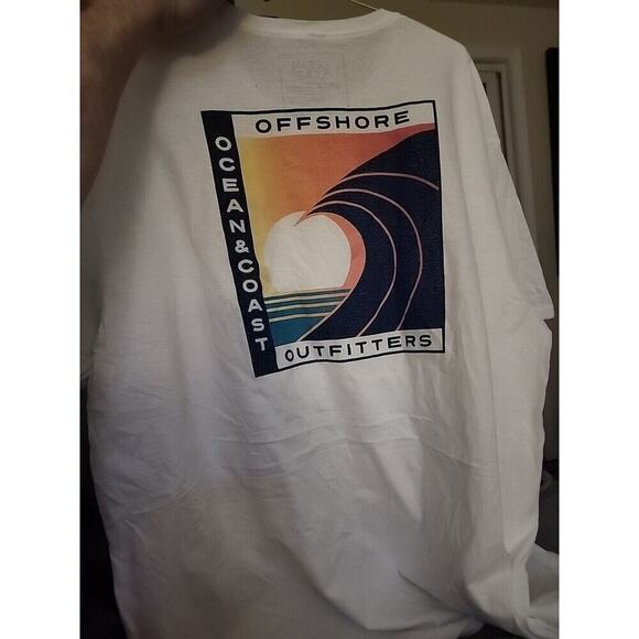 Ocean & Coast T Shirt Offshore Outfitter Flag Men’s 2XL New A106 Excellent Waves - Picture 2 of 5